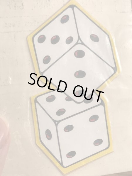 Impko社製のサイコロの60年代ビンテージステッカー