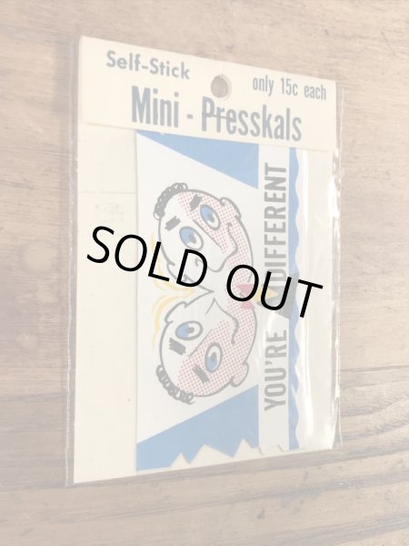 Impko社製のメッセージが書かれた60年代ビンテージステッカー