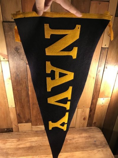 画像3: “Navy” University Felt Pennant　USネイビー　ビンテージ　ペナント　ユニバーシティ　フェルト　30〜40年代