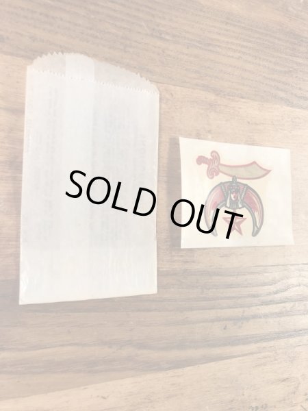 Baxter Lane社製のシュライナーの60年代ビンテージ水張りステッカー