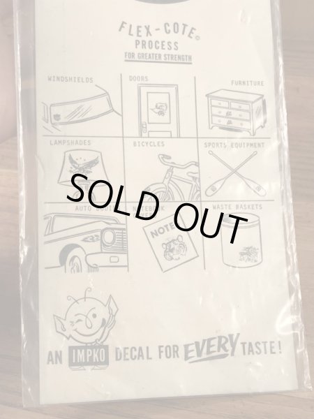 Impko社製のデビルなどの60’sヴィンテージウォータースライドデカール