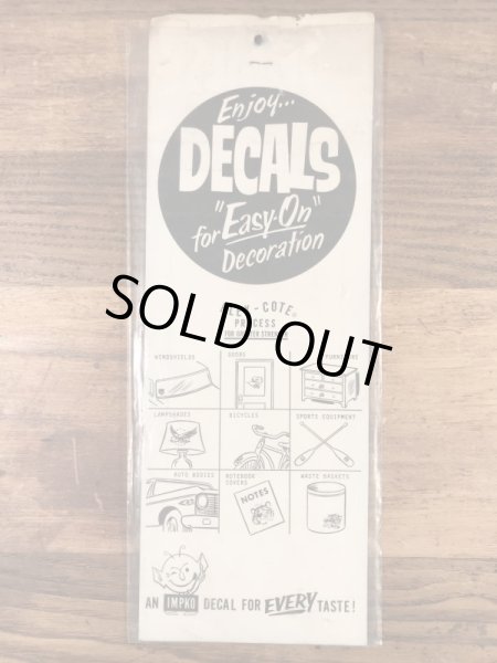 Impko社製のデビルなどの60’sヴィンテージウォータースライドデカール