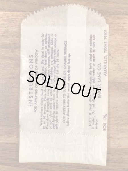 Baxter Lane社製のシュライナーズの60’sヴィンテージウォータースライドデカール