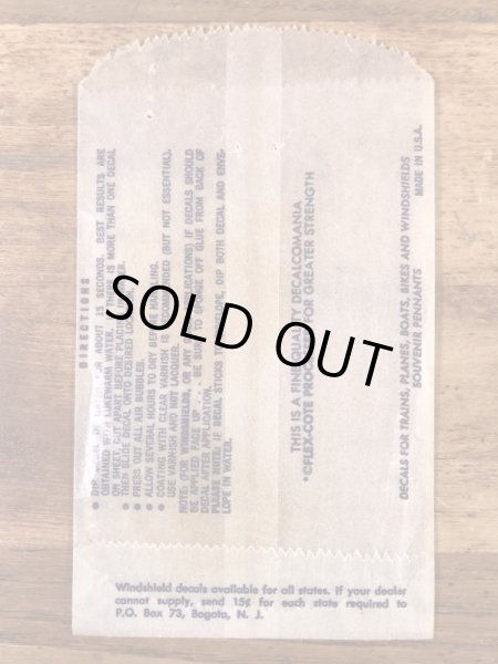 Impko社製のパイレーツの60年代ビンテージ水張りステッカー