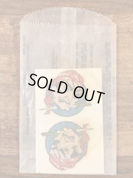 Impko社製の海賊の60’sヴィンテージウォータースライドデカール