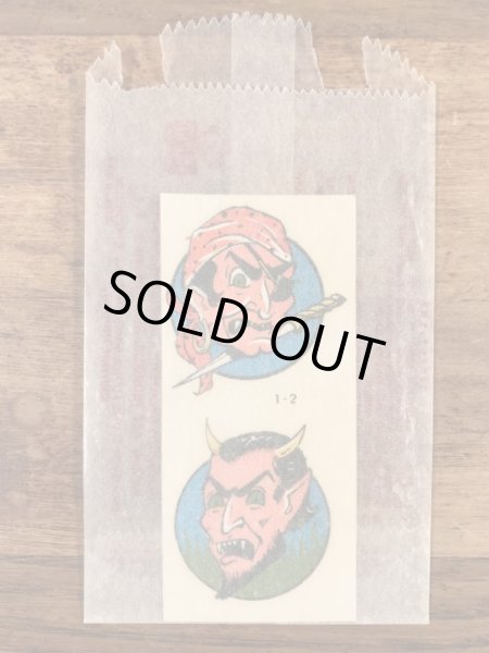 Impko社製の海賊&デビルの60’sヴィンテージウォータースライドデカール