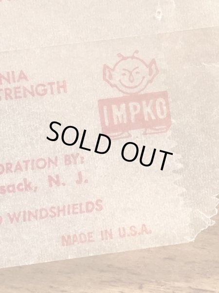 Impko社製のバットの60年代ビンテージ水張りステッカー