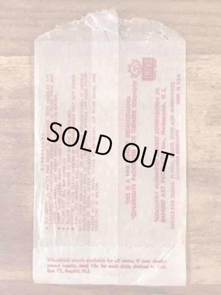 Impko社製のブルートの60年代ビンテージ水張りステッカー