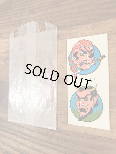 Impko社製の海賊&デビルの60’sヴィンテージウォータースライドデカール