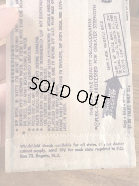 Impko社製のライトニングデビルの60’sヴィンテージウォータースライドデカール