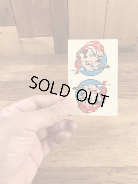 Impko社製の海賊の60’sヴィンテージウォータースライドデカール