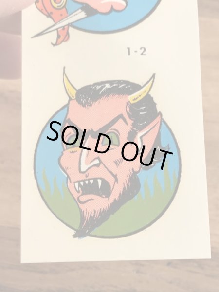 Impko社製の海賊&デビルの60’sヴィンテージウォータースライドデカール