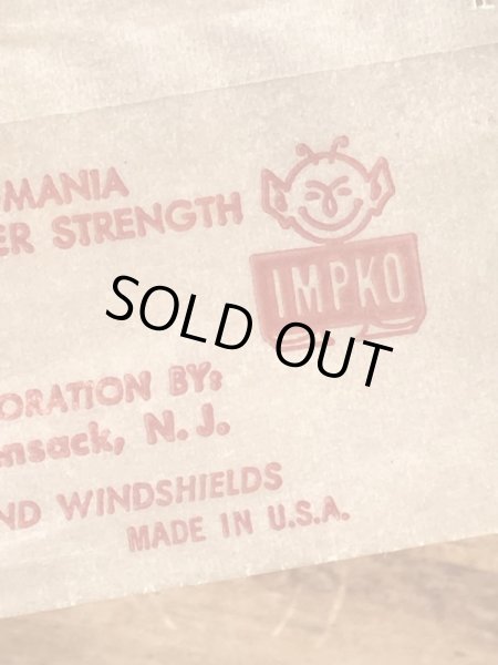 Impko社製のブルートの60年代ビンテージ水張りステッカー