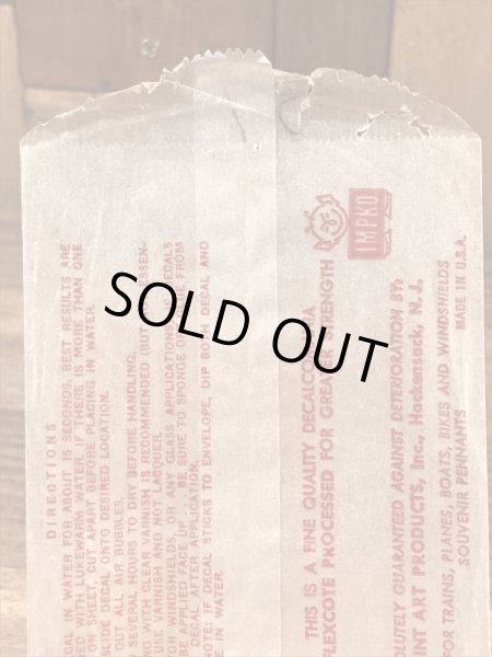 Impko社製のブルートの60年代ビンテージ水張りステッカー