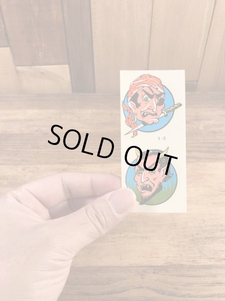 Impko社製の海賊&デビルの60’sヴィンテージウォータースライドデカール