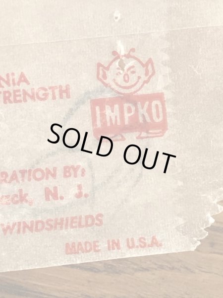 Impko社製のイーグルヘッドの60年代ビンテージ水張りステッカー