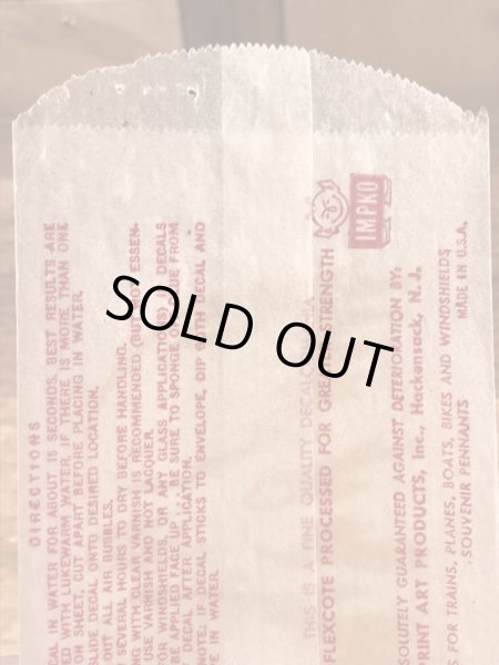 Impko社製のファイヤーアイの60年代ビンテージ水張りステッカー