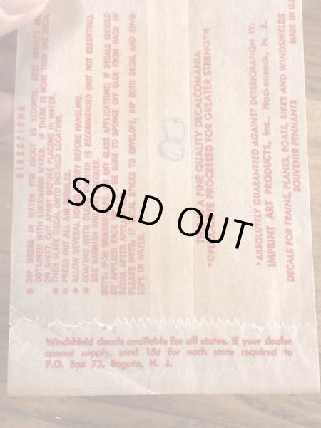 画像18: Impko “Indian” Water Slide Decal　インディアン　ビンテージ　水張りステッカー　ウォータースライドデカール　60年代 (18)