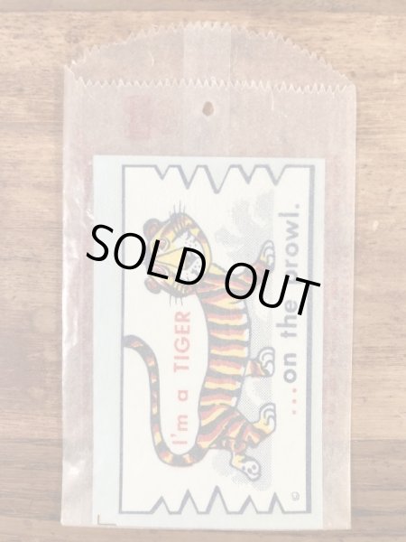 Impko社製のI'm a Tigerの60年代ビンテージ水張りステッカー