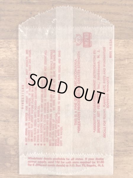 Impko社製のデビルの60年代ビンテージ水張りステッカー