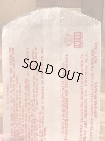 Impko社製のSpiderの60’sヴィンテージウォータースライドデカール