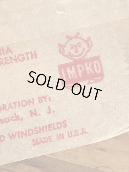 Impko社製の鳥の60年代ビンテージ水張りステッカー