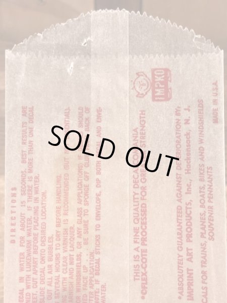 Impko社製のデビルの60年代ビンテージ水張りステッカー