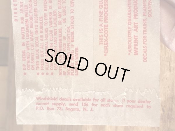 Impko社製のClownの60’sヴィンテージウォータースライドデカール