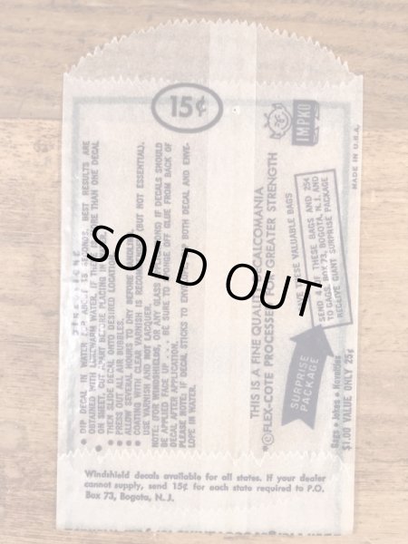 Impko社製のデビルの60年代ビンテージ水張りステッカー