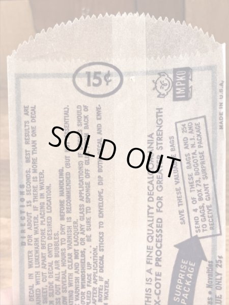 Impko社製のデビルの60年代ビンテージ水張りステッカー