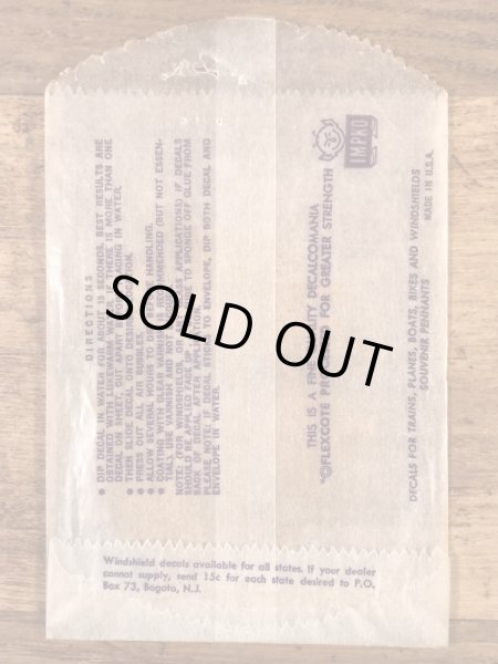 Impko社製の精霊の60年代ビンテージ水張りステッカー