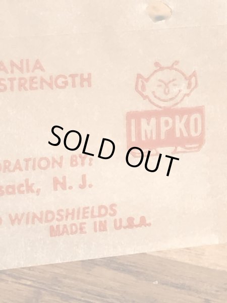 Impko社製のファイヤーアイの60年代ビンテージ水張りステッカー