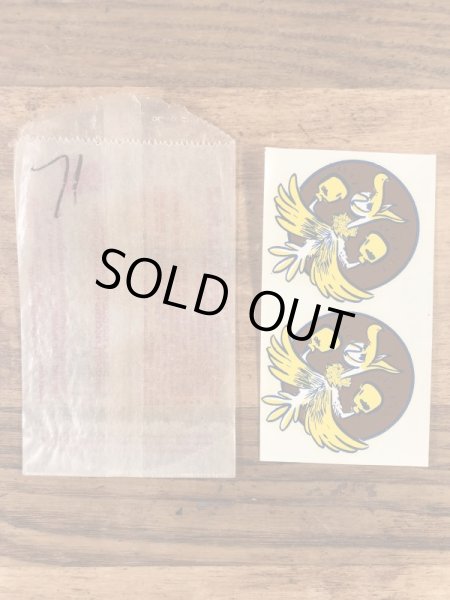 Impko社製の鳥の60年代ビンテージ水張りステッカー