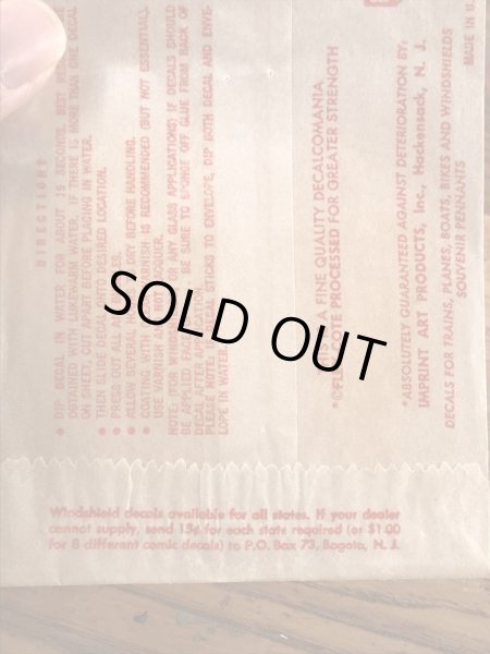 Impko社製のインディアンの60’sヴィンテージウォータースライドデカール