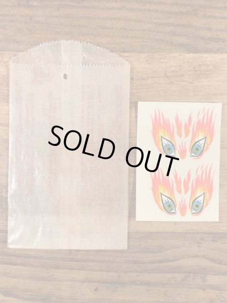 Impko社製のファイヤーアイの60年代ビンテージ水張りステッカー