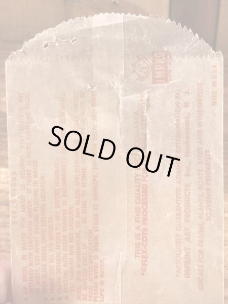 Impko社製のキューティの60年代ビンテージ水張りステッカー