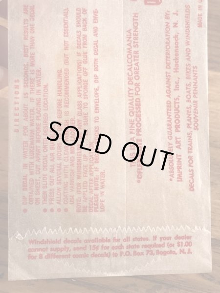 Impko社製のDevilの60’sヴィンテージウォータースライドデカール