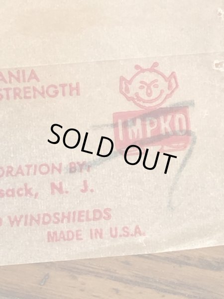 Impko社製の鳥の60年代ビンテージ水張りステッカー