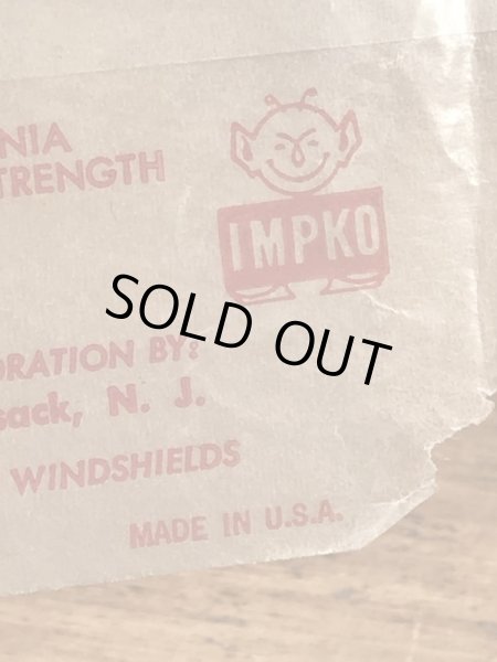 Impko社製のピエロの60年代ビンテージ水張りステッカー