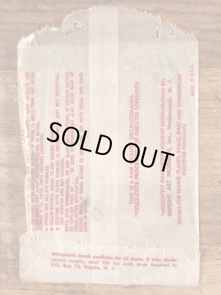 Impko社製のペリカンの60年代ビンテージ水張りステッカー