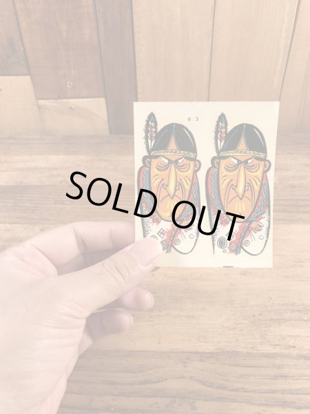 Impko社製のインディアンの60’sヴィンテージウォータースライドデカール