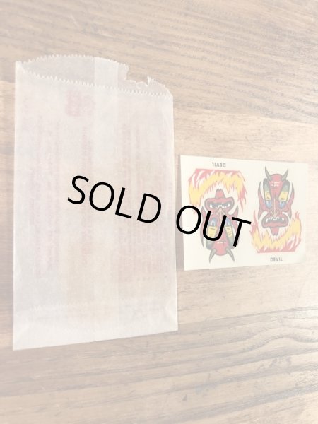 Impko社製のデビルの60年代ビンテージ水張りステッカー