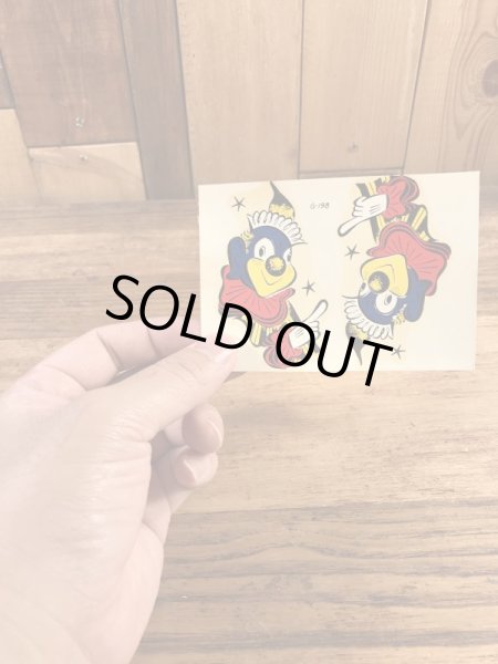 Impko社製のClownの60’sヴィンテージウォータースライドデカール