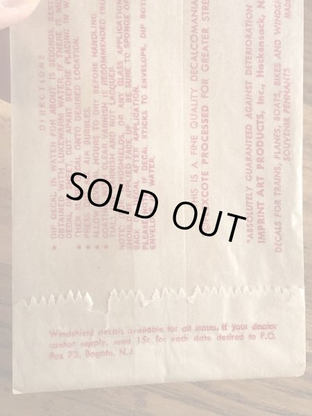 Impko社製の8 Ball Bugの60’sヴィンテージウォータースライドデカール