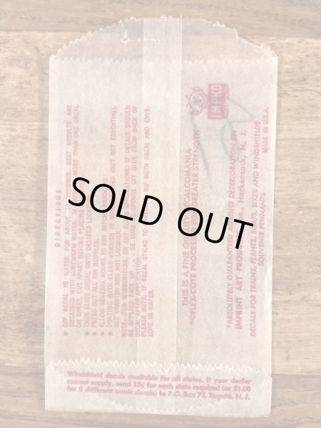 Impko社製のペリカンの60年代ビンテージ水張りステッカー