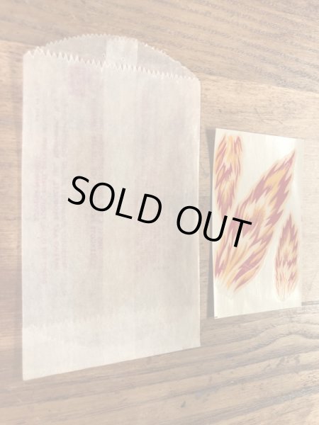 Impko社製のファイヤーの60年代ビンテージ水張りステッカー