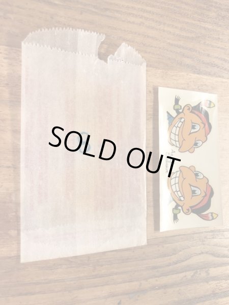 Impko社製のインディアンの60年代ビンテージ水張りステッカー