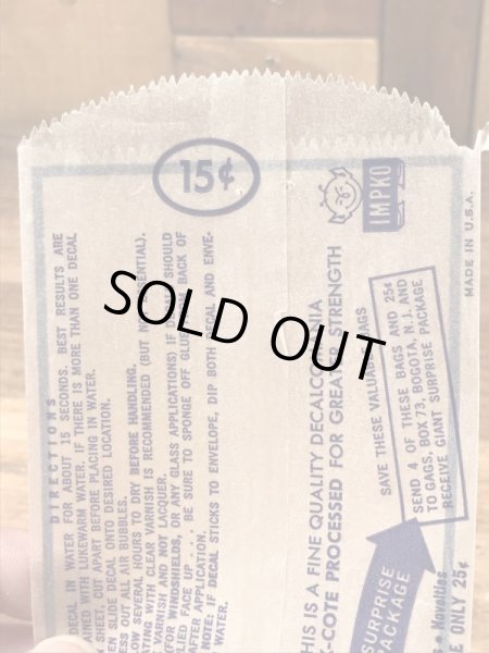 Impko社製のホーボーの60年代ビンテージ水張りステッカー