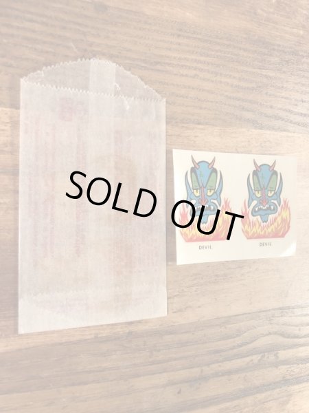 Impko社製のデビルの60年代ビンテージ水張りステッカー