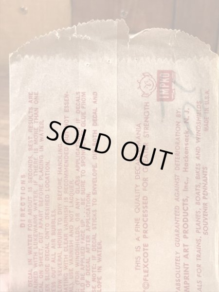 Impko社製のブルートの60年代ビンテージ水張りステッカー